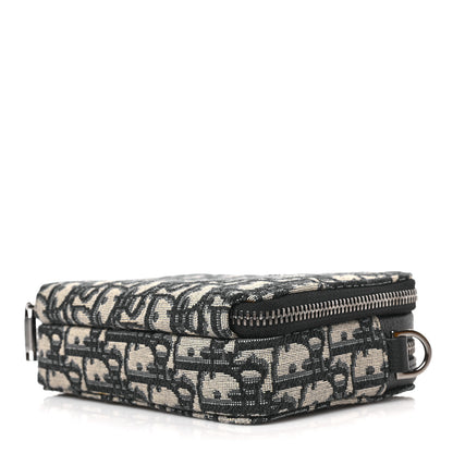 Christian Dior Oblique Pouch Navy Blue 7 of 7