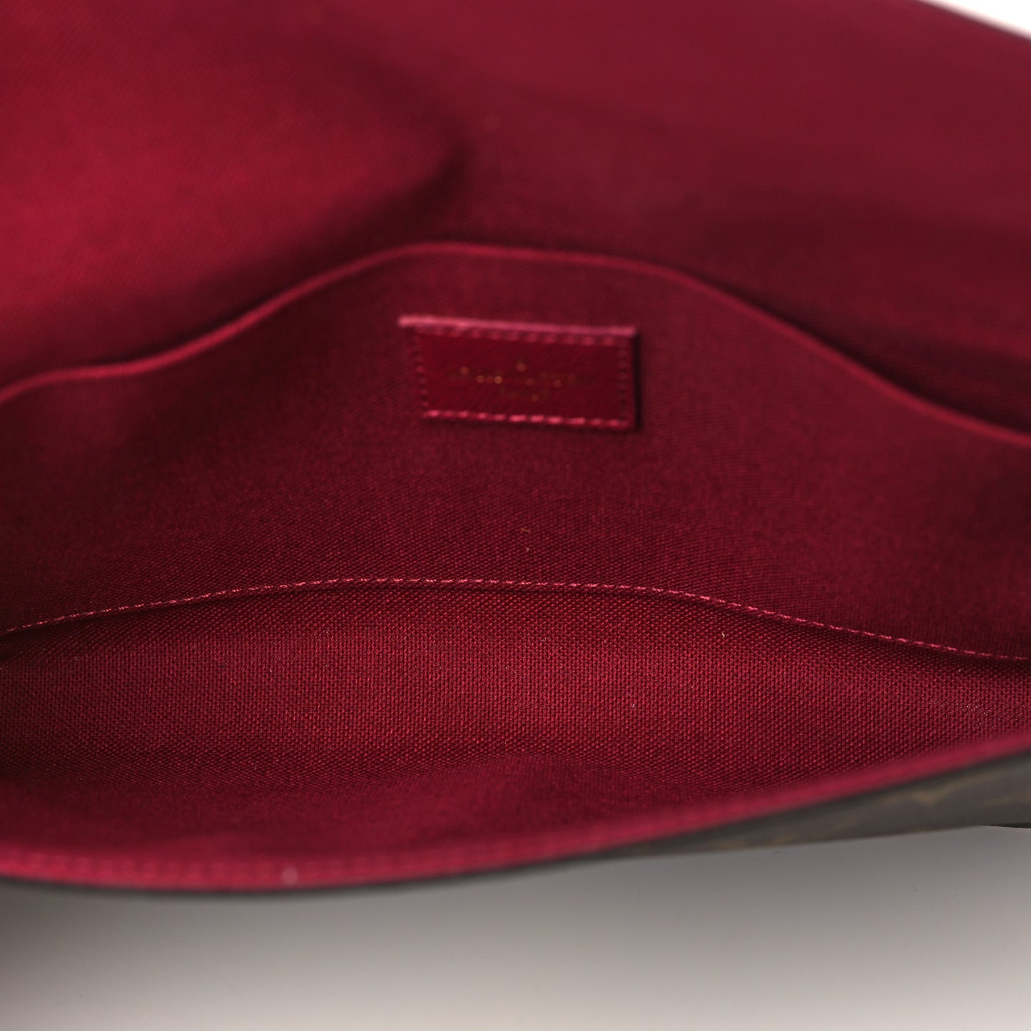 Monogram Pochette Felicie Chain Wallet Fuchsia