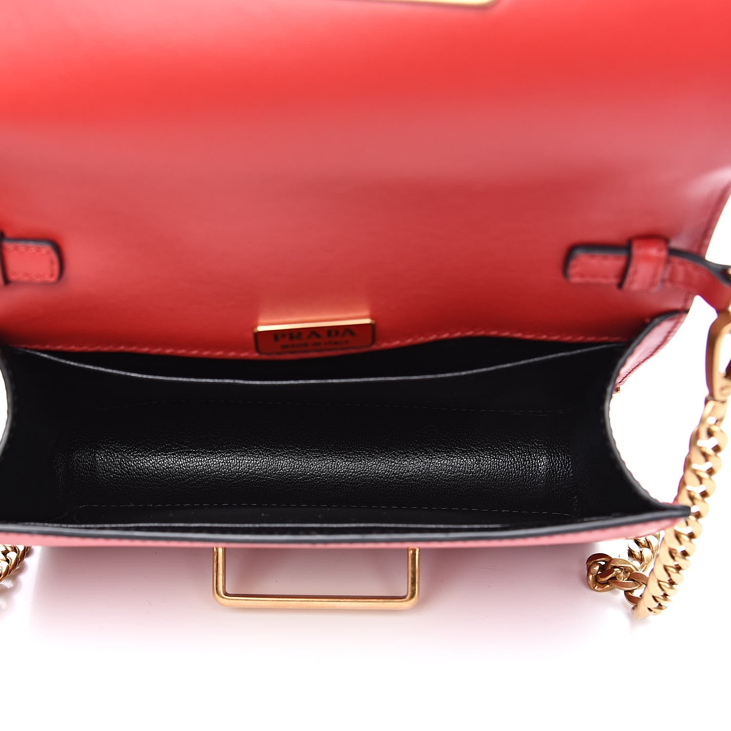 Prada City Calfskin Saffiano Cahier Bag Fuoco Black 5 of 8