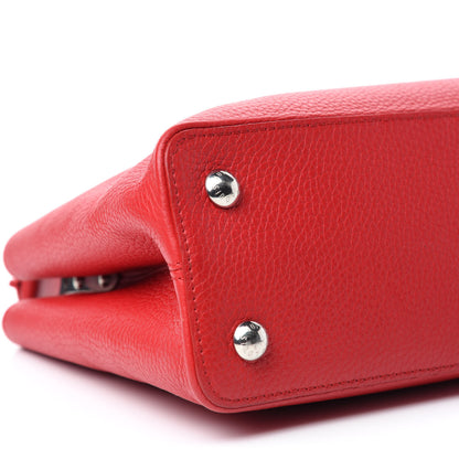 Louis Vuitton Taurillon Capucines PM Rubis 6 of 10