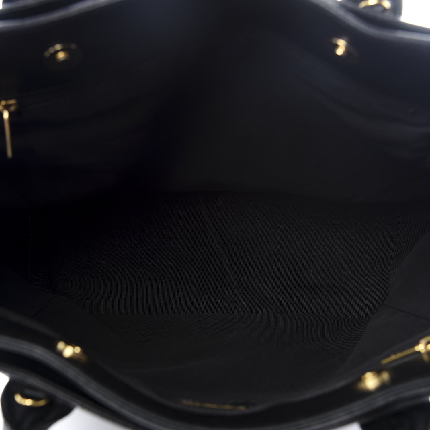 Chanel Calfskin Tall Cerf Tote Black 4 of 8