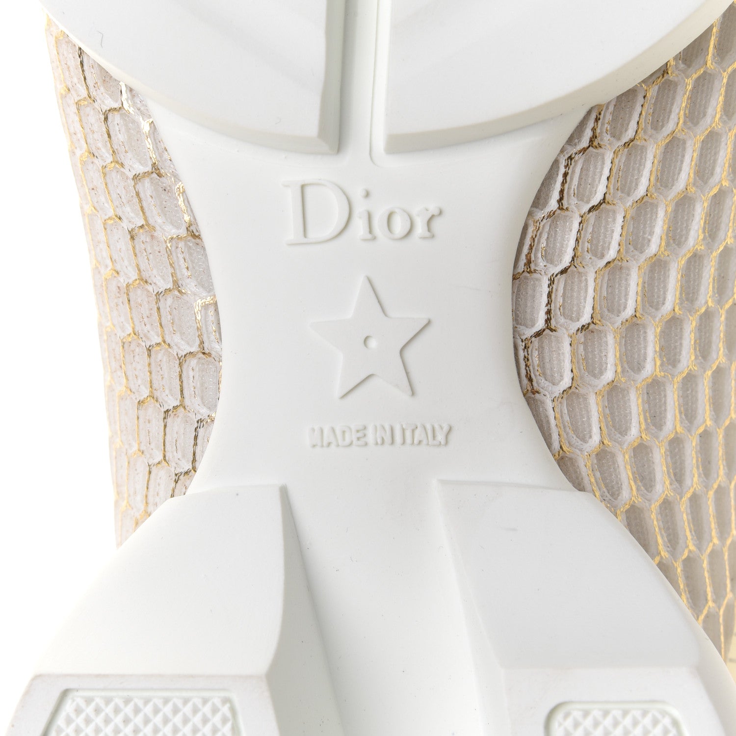 Christian Dior Mesh D-Connect Sneakers 37 Gold 7 of 10