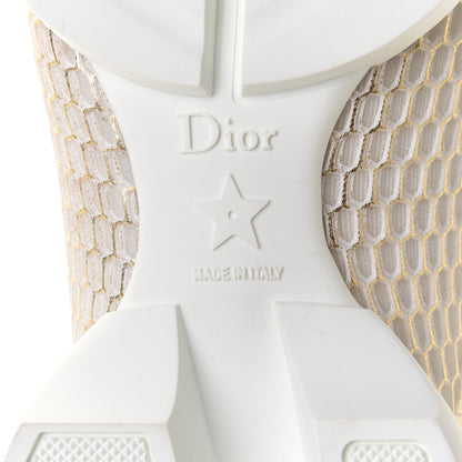 Christian Dior Mesh D-Connect Sneakers 37 Gold 7 of 10