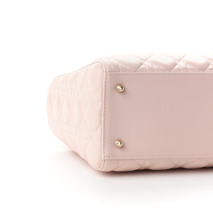 Christian Dior Lambskin Cannage Medium Lady Dior Light Pink 5 of 10