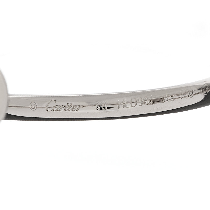 Cartier 18K White Gold Small Juste Un Clou Ring 48 4.5 4 of 5