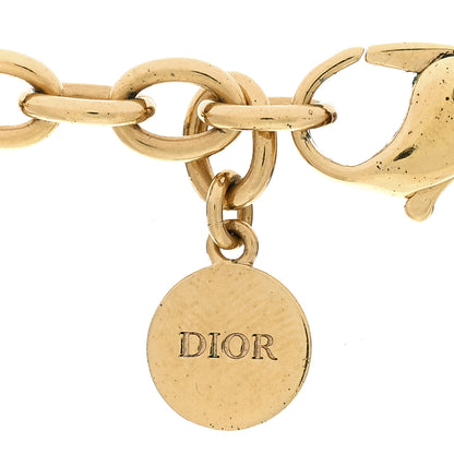 Christian Dior Metal CD Choker Necklace Gold 3 of 4