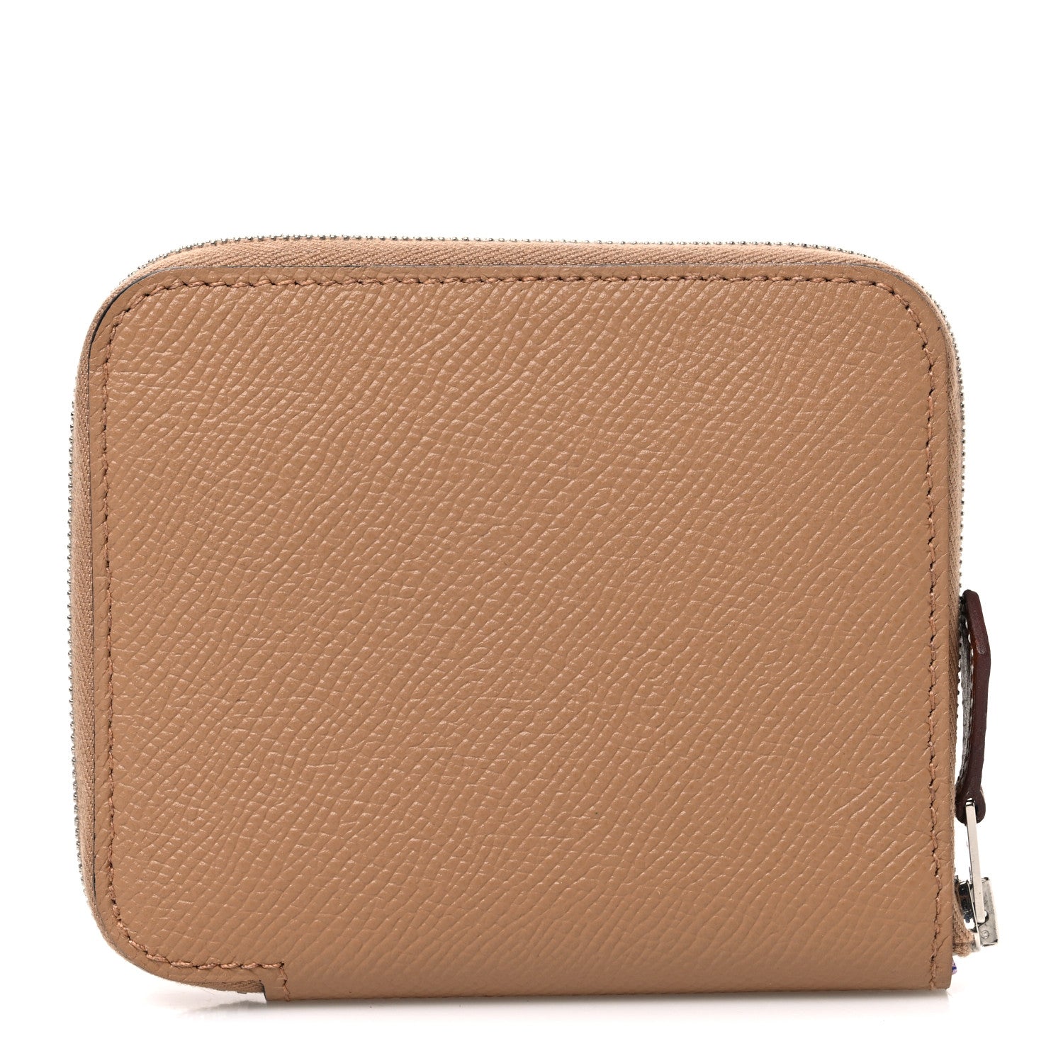 Hermes Epsom Silk'in Compact Wallet Chai 1 of 7