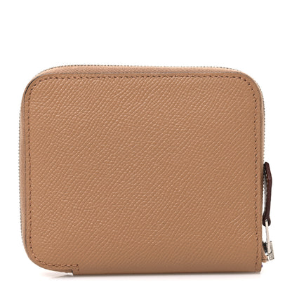 Hermes Epsom Silk'in Compact Wallet Chai 1 of 7