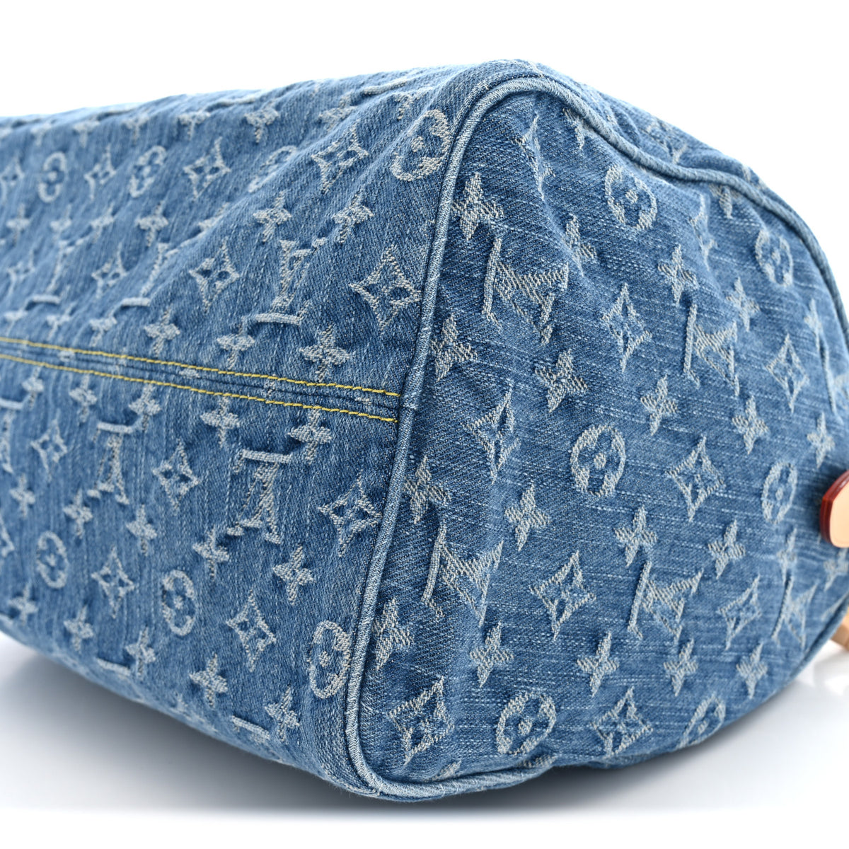 Louis Vuitton Monogram Denim Speedy Soft 30 Blue 9 of 10