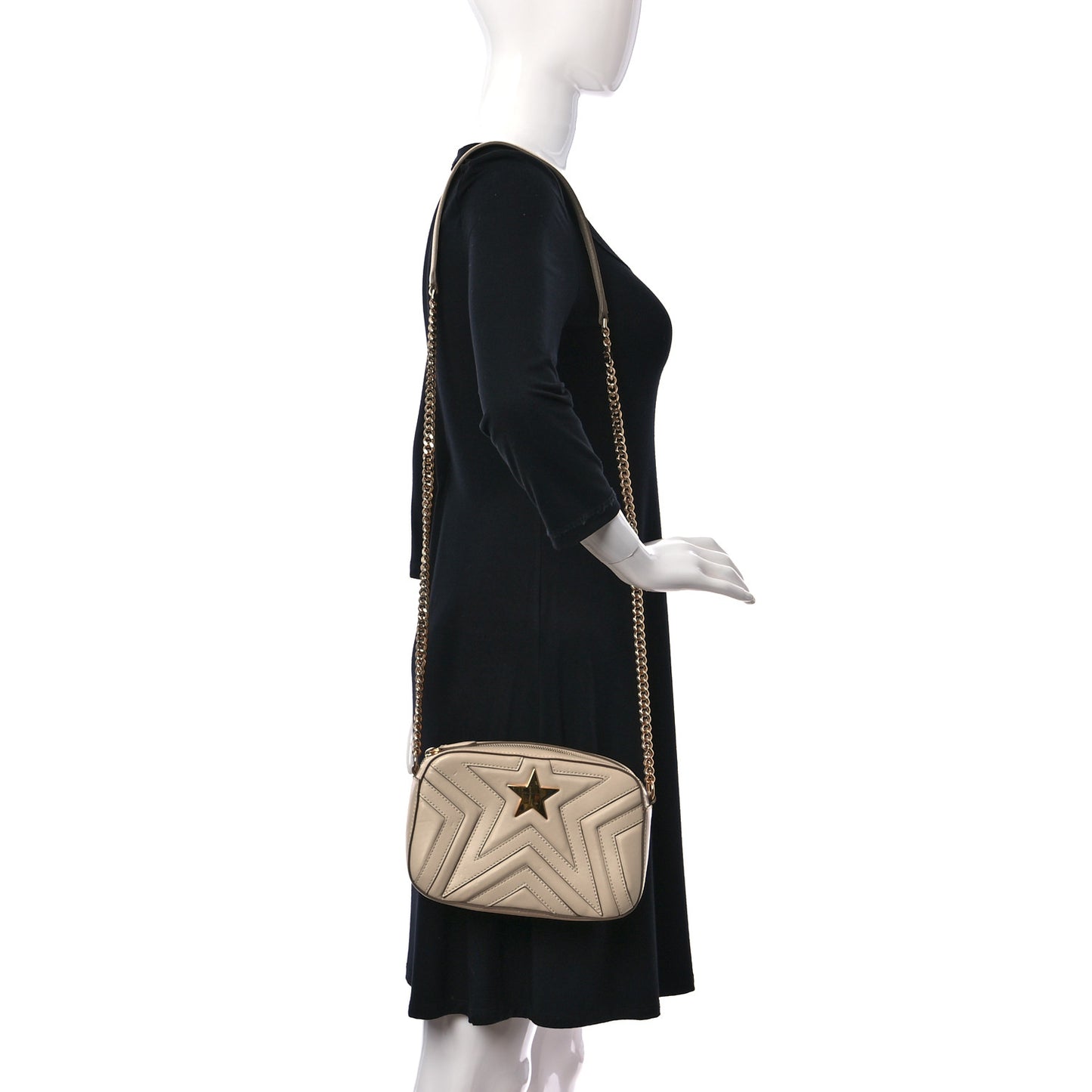 Eco Alter Nappa Star Patch Shoulder Bag Cream