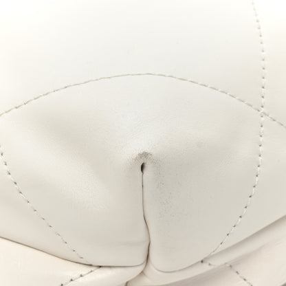 Chanel Shiny Calfskin Quilted Small Rainbow Chanel 22 White 12 of 15