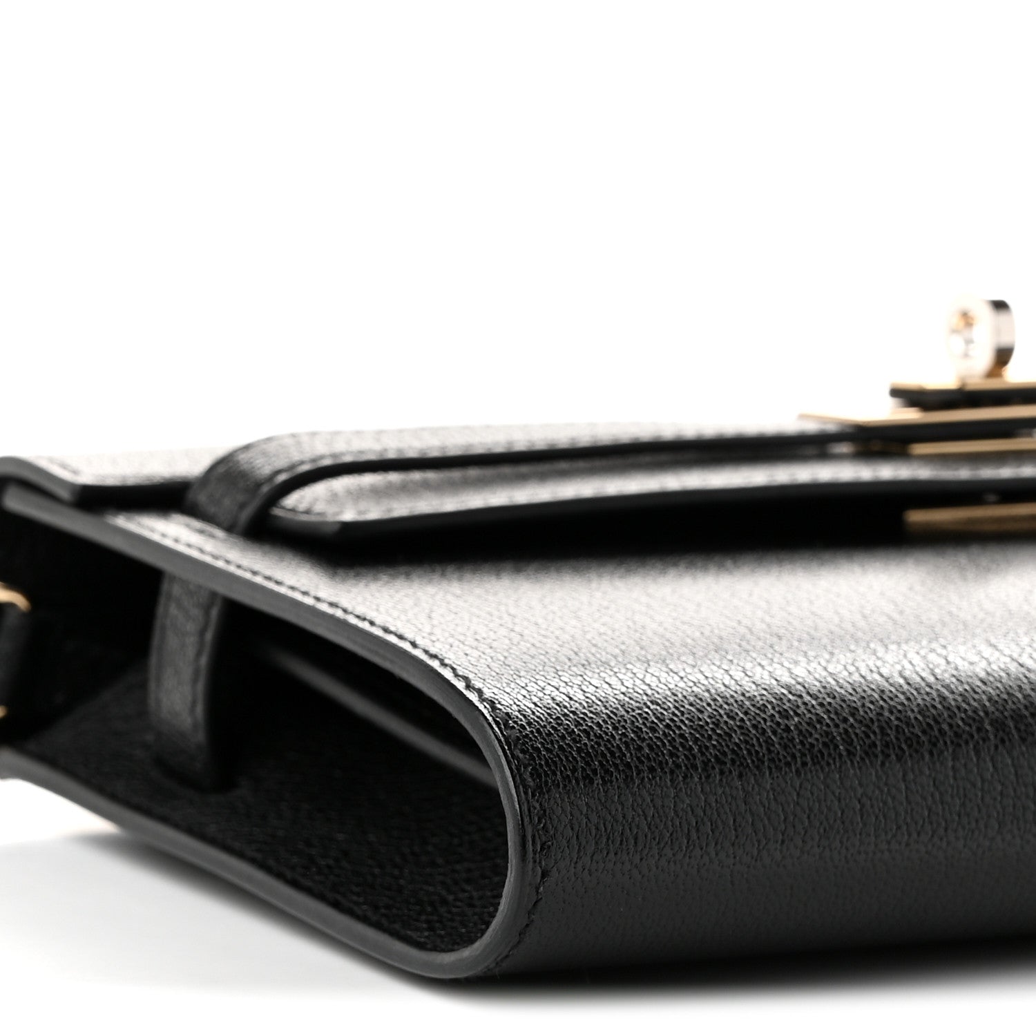 Hermes Chevre Chamkila Kelly Wallet To Go Black 9 of 10