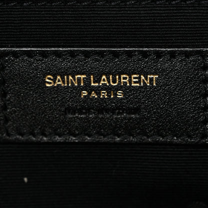 Saint Laurent Lambskin Matelasse Monogram Medium Niki Chain Satchel Rouge Legion 6 of 13