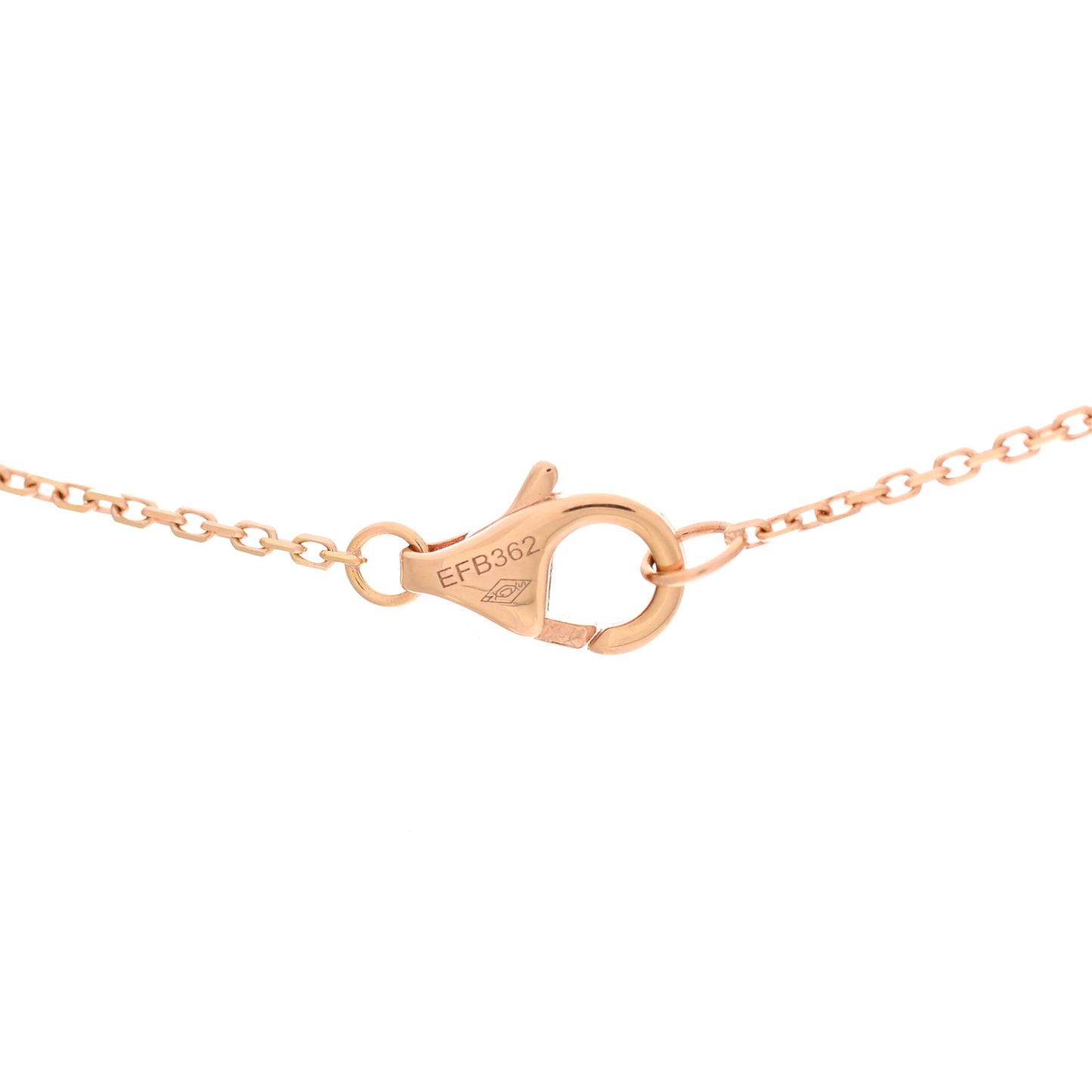 18K Pink Gold Diamond Black Onyx XS Amulette de Cartier Pendant Necklace