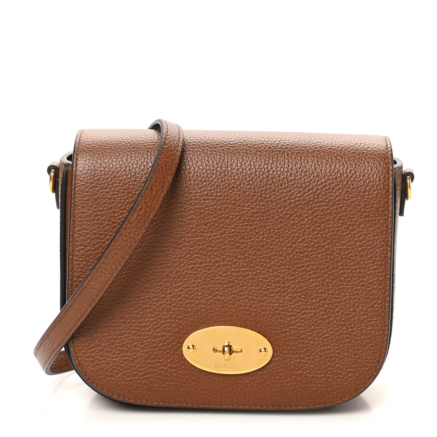 Mulberry Natural Grained Calfskin Small Darley Satchel Oak 1 of 9