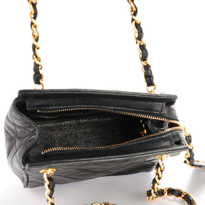 Chanel Lambskin Quilted Small Shoulder Bag Black 5 of 10