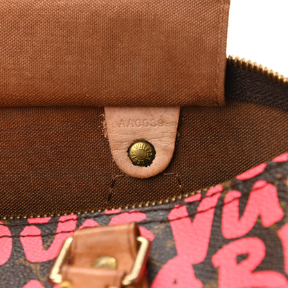 Louis Vuitton Monogram Graffiti Speedy 30 Fuchsia 8 of 14
