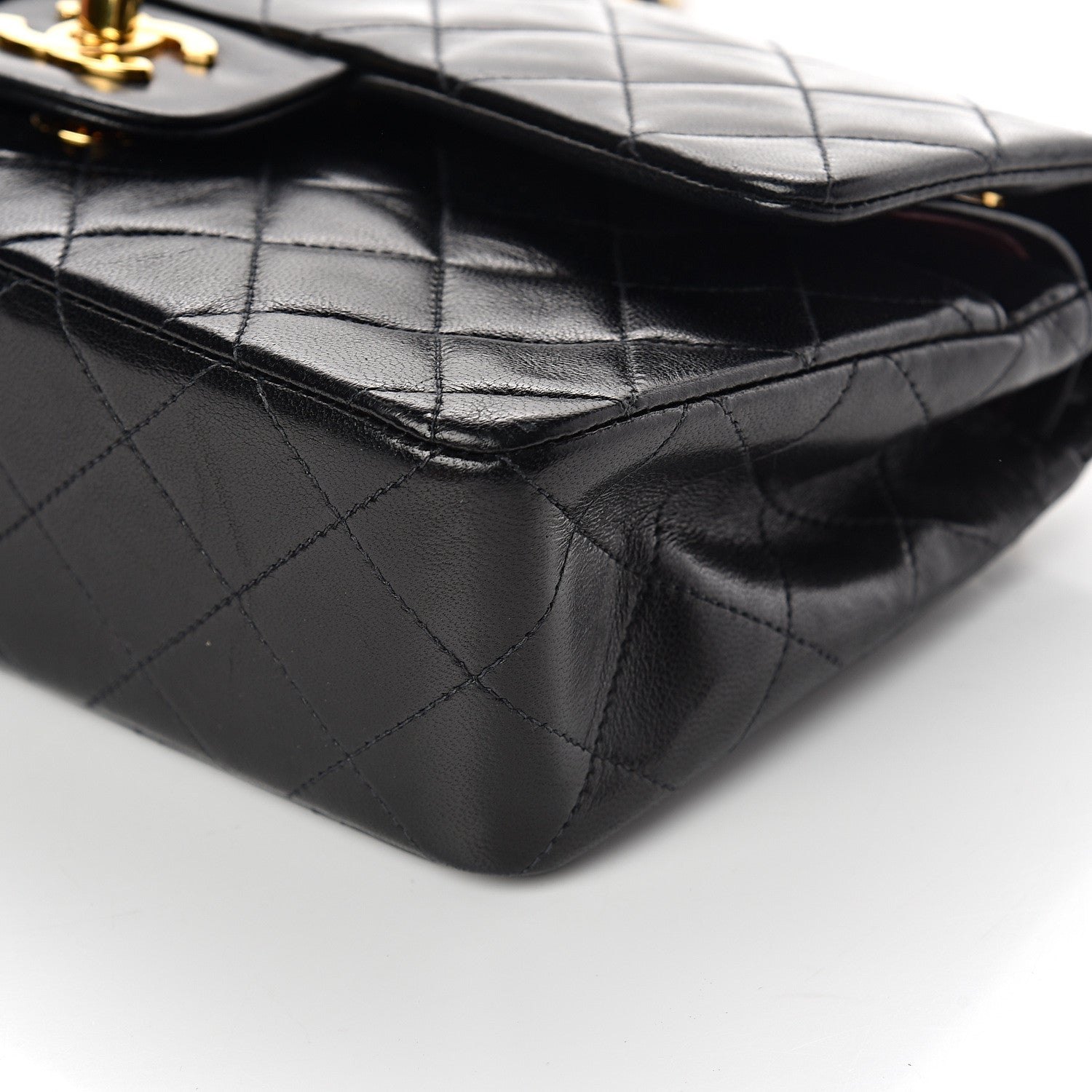 Chanel Lambskin Quilted Small Double Flap Black 9 of 10