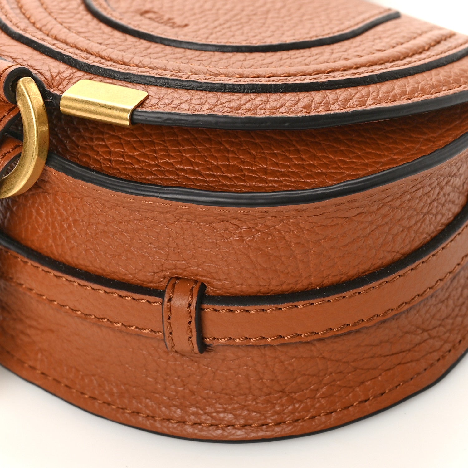 Chloe Calfskin Nano Marcie Saddle Bag Tan 8 of 8