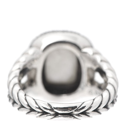 David Yurman Sterling Silver Diamond Moonlight Ice Ring 49 5 4 of 5