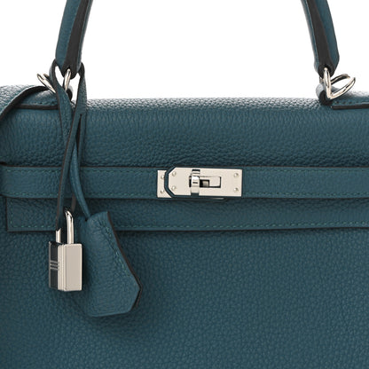 Hermes Togo Kelly Retourne 25 Vert Bosphore 15 of 21