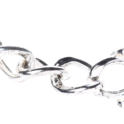 Chanel Chain Link CC Turn Lock Choker Necklace Silver 5 of 7