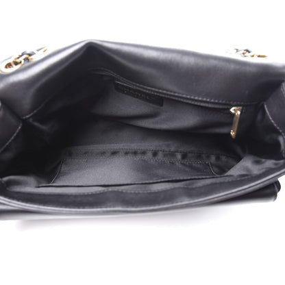 Chanel Lambskin Quilted Large Now and Forever Flap Black 4 of 10