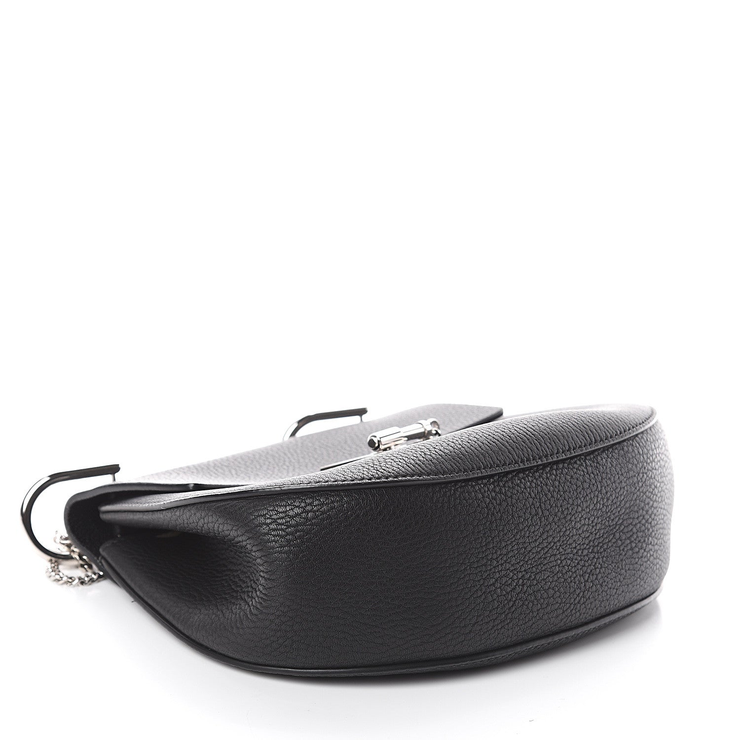 Chloe Grained Lambskin Drew Shoulder Bag Black 3 of 7