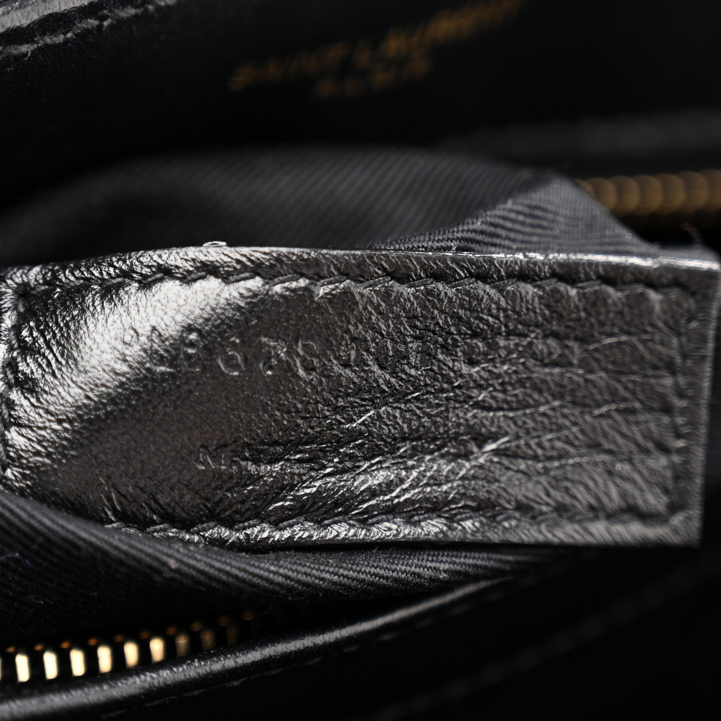 Calfskin Y Quilted Monogram Toy Loulou Crossbody Bag Black