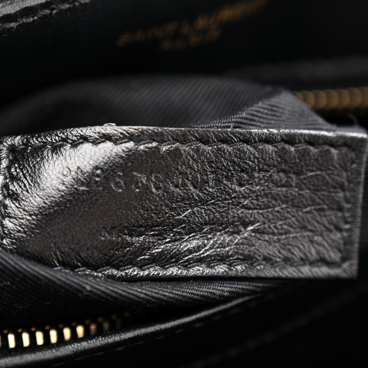 Saint Laurent Calfskin Y Quilted Monogram Toy Loulou Crossbody Bag Black 7 of 13