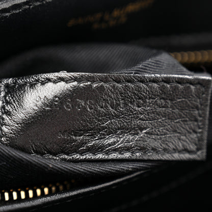 Saint Laurent Calfskin Y Quilted Monogram Toy Loulou Crossbody Bag Black 7 of 13