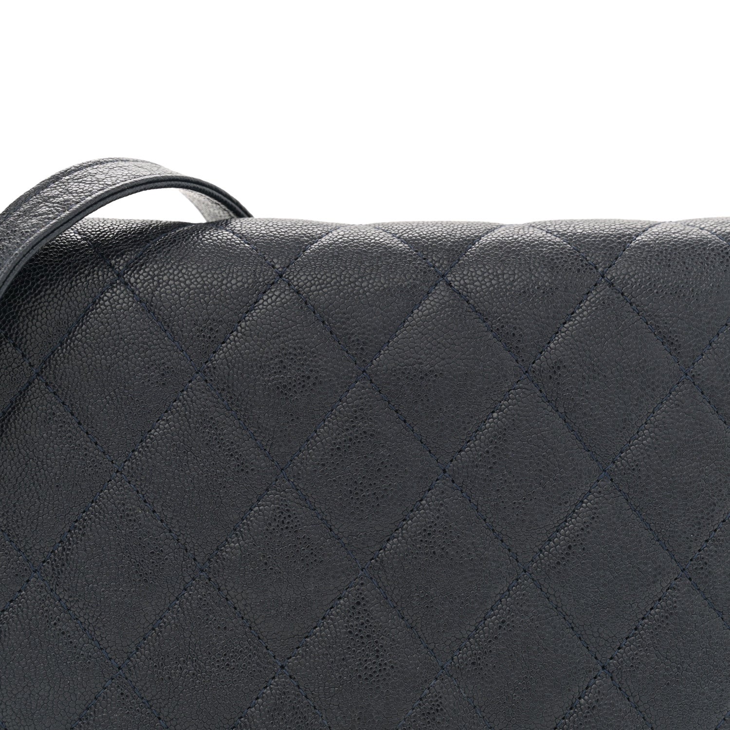 Chanel Caviar Quilted Boy Wallet On Chain WOC Navy 8 of 13