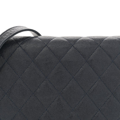 Chanel Caviar Quilted Boy Wallet On Chain WOC Navy 8 of 13