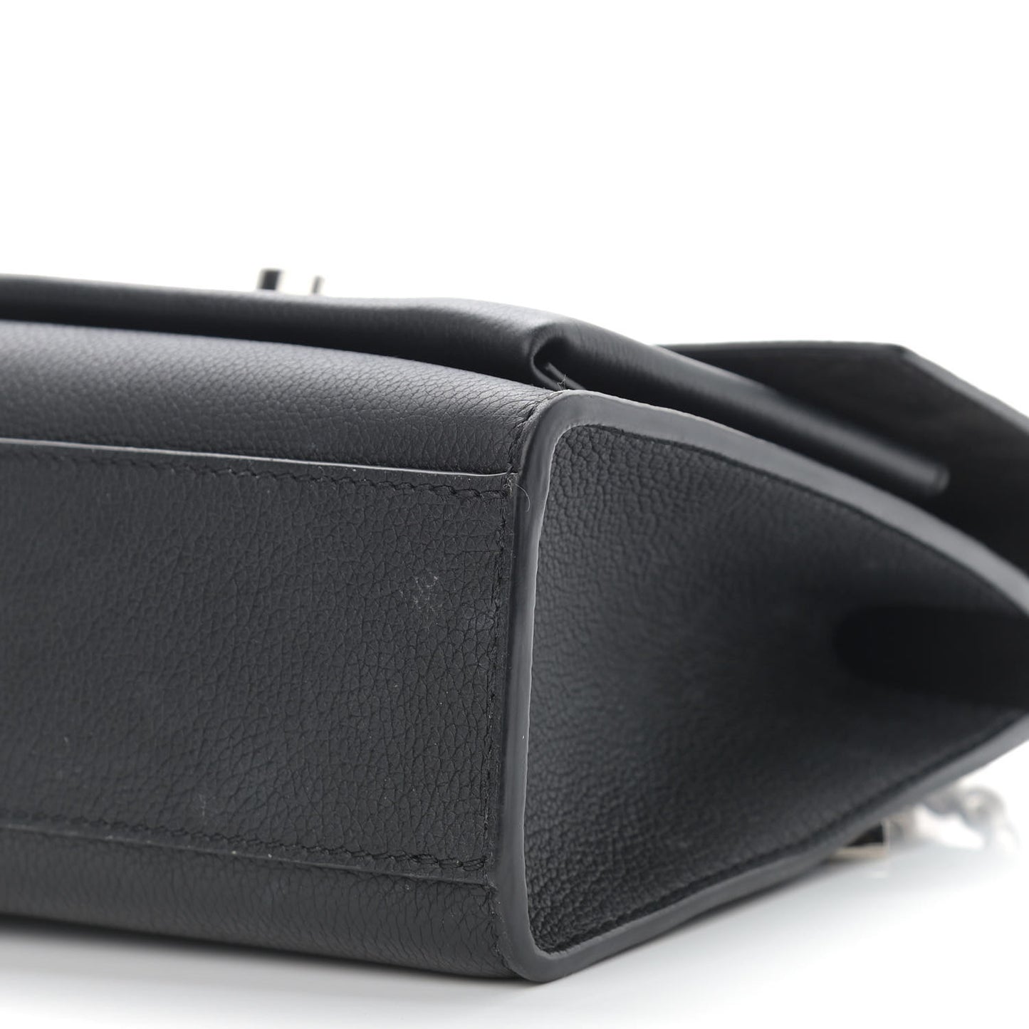 Soft Calfskin Mylockme Chain Bag BB Black