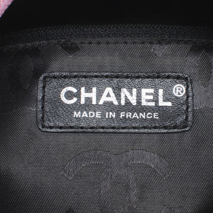 Chanel Calfskin Quilted Large Cambon Bowler Pink Black 6 of 7
