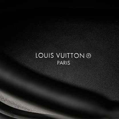 Louis Vuitton Calfskin Patent Monogram Ruby Flat Ranger Boots 39 Black 8 of 9
