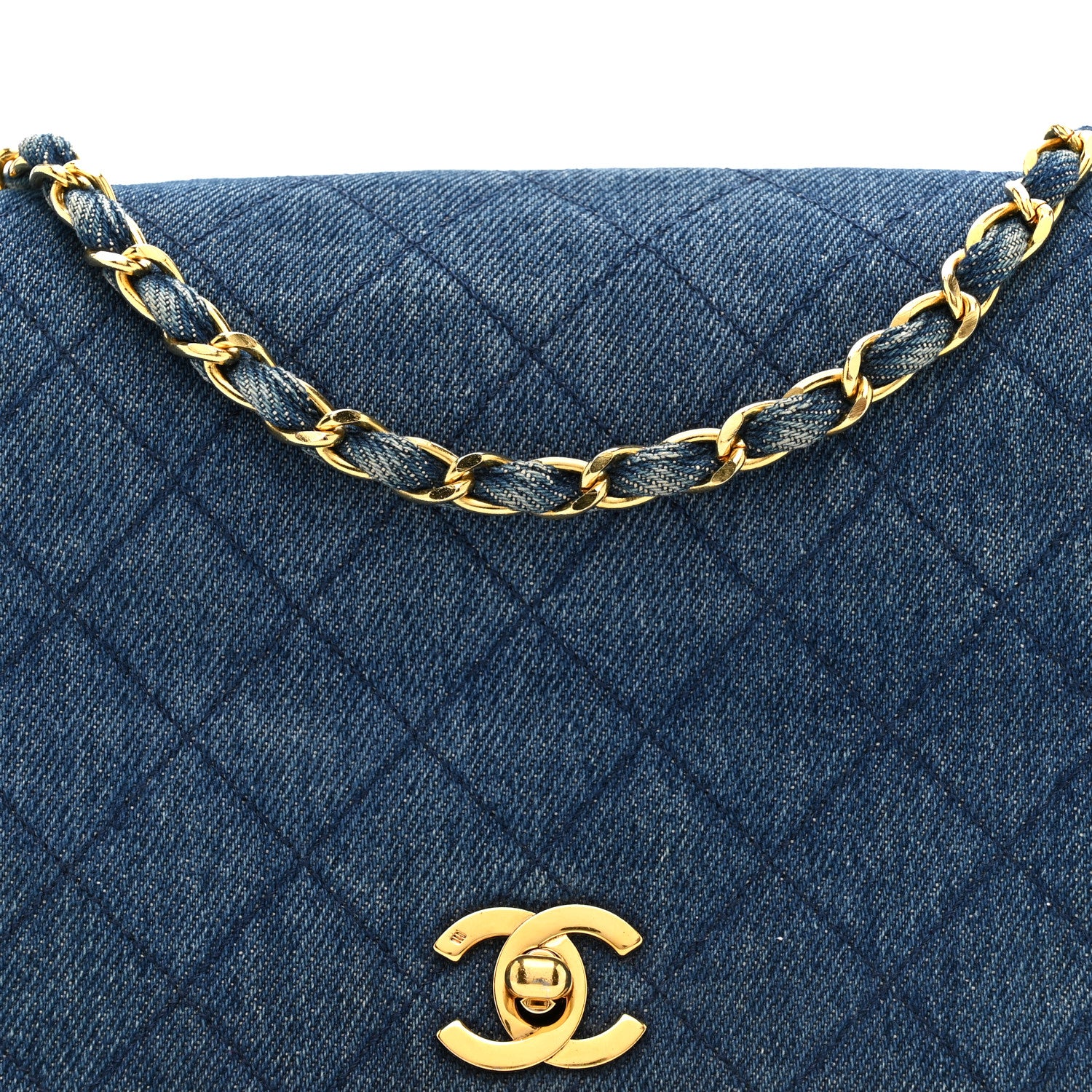 Chanel Denim Quilted Small Flap  Blue 8 of 16