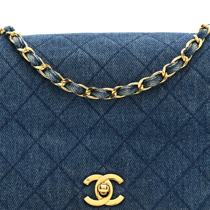 Chanel Denim Quilted Small Flap  Blue 8 of 16