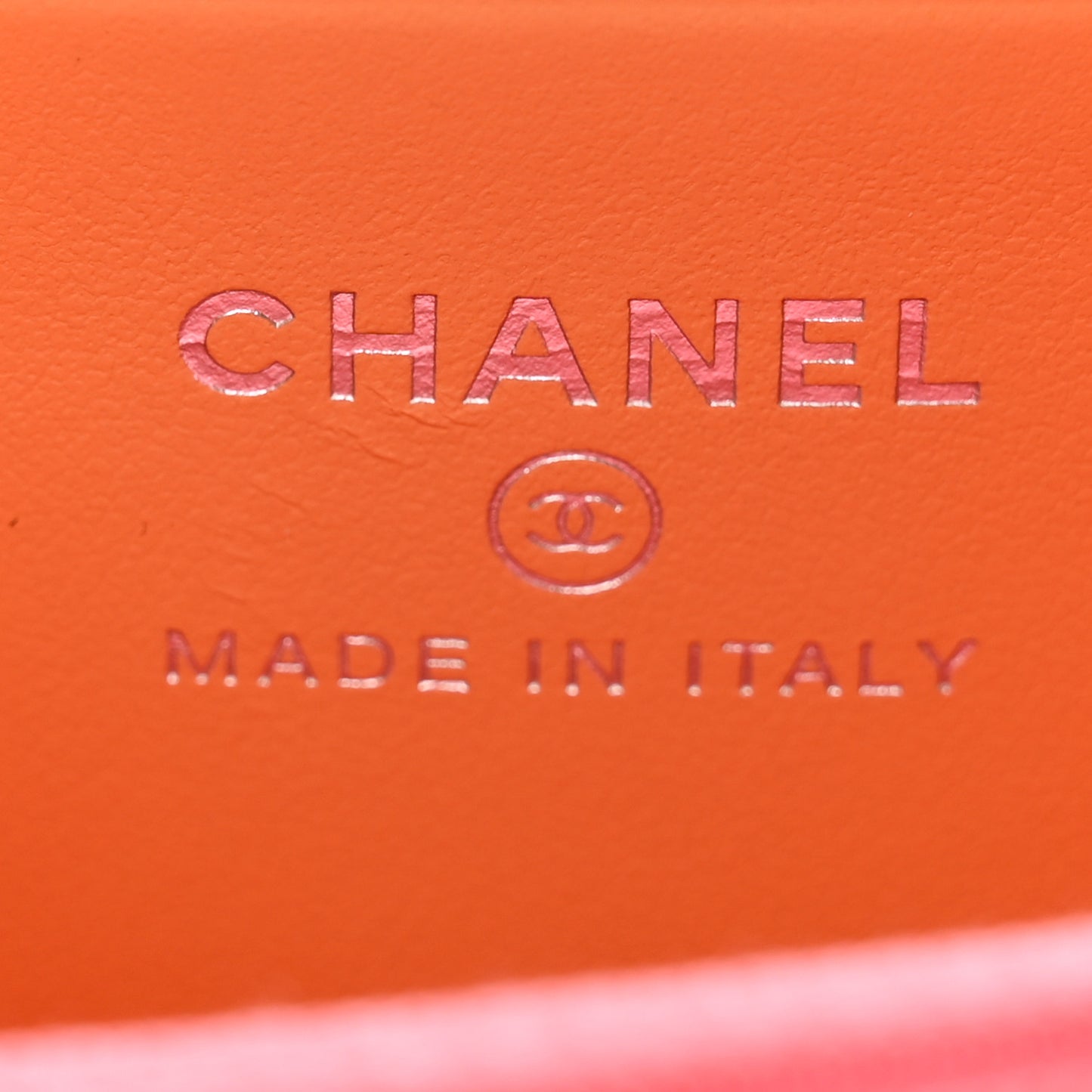 Caviar Flashy CC Zip Card Holder Wallet Orange
