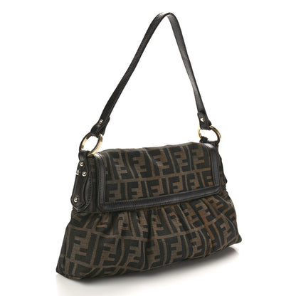 Fendi Zucca Small Chef Shoulder Bag Tobacco 3 of 10