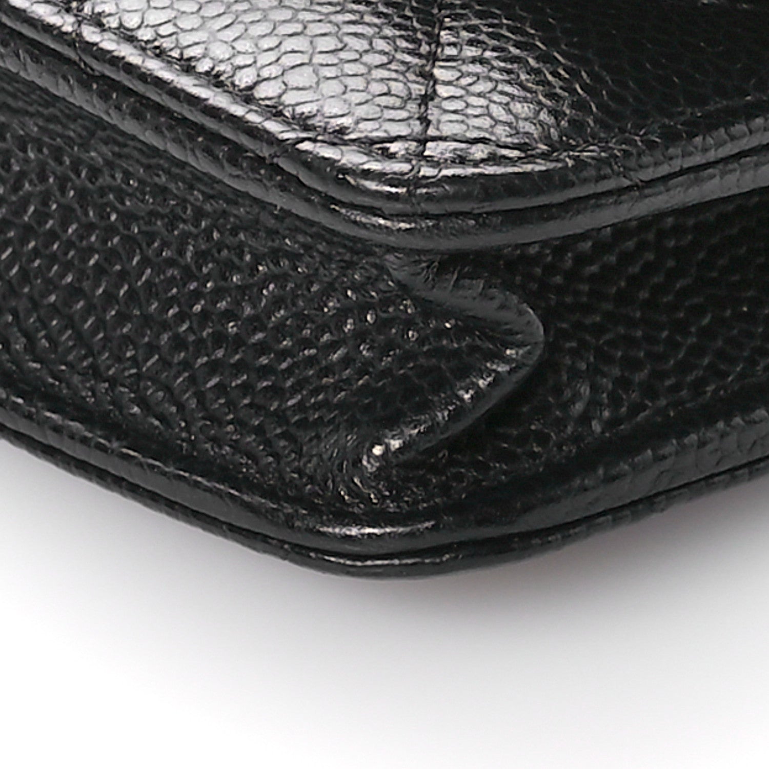 Chanel Caviar Quilted Wallet On Chain WOC Black 11 of 12