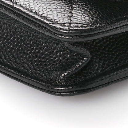 Chanel Caviar Quilted Wallet On Chain WOC Black 11 of 12