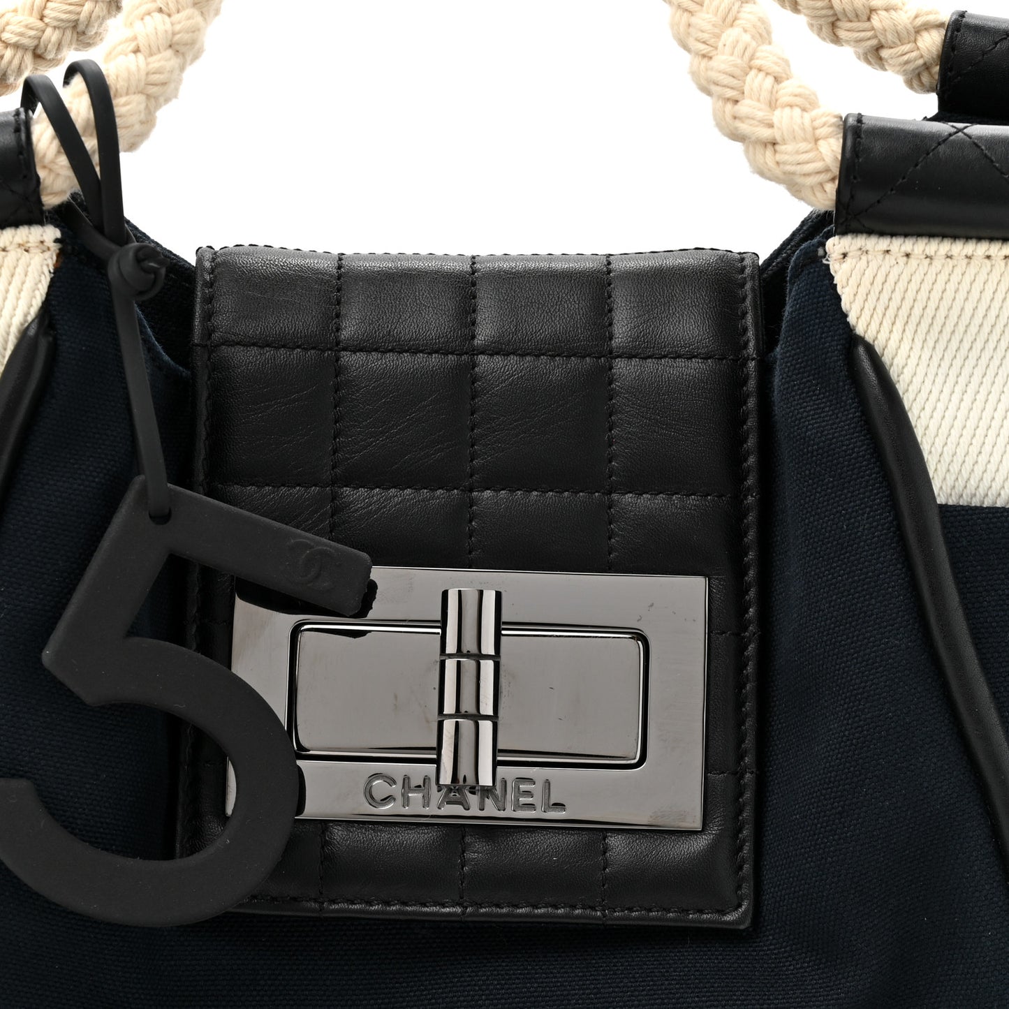Canvas Cruise 31 Rue Cambon Rope Cabas Tote Navy