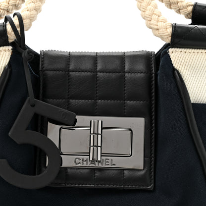 Chanel Canvas Cruise 31 Rue Cambon Rope Cabas Tote Navy 8 of 12
