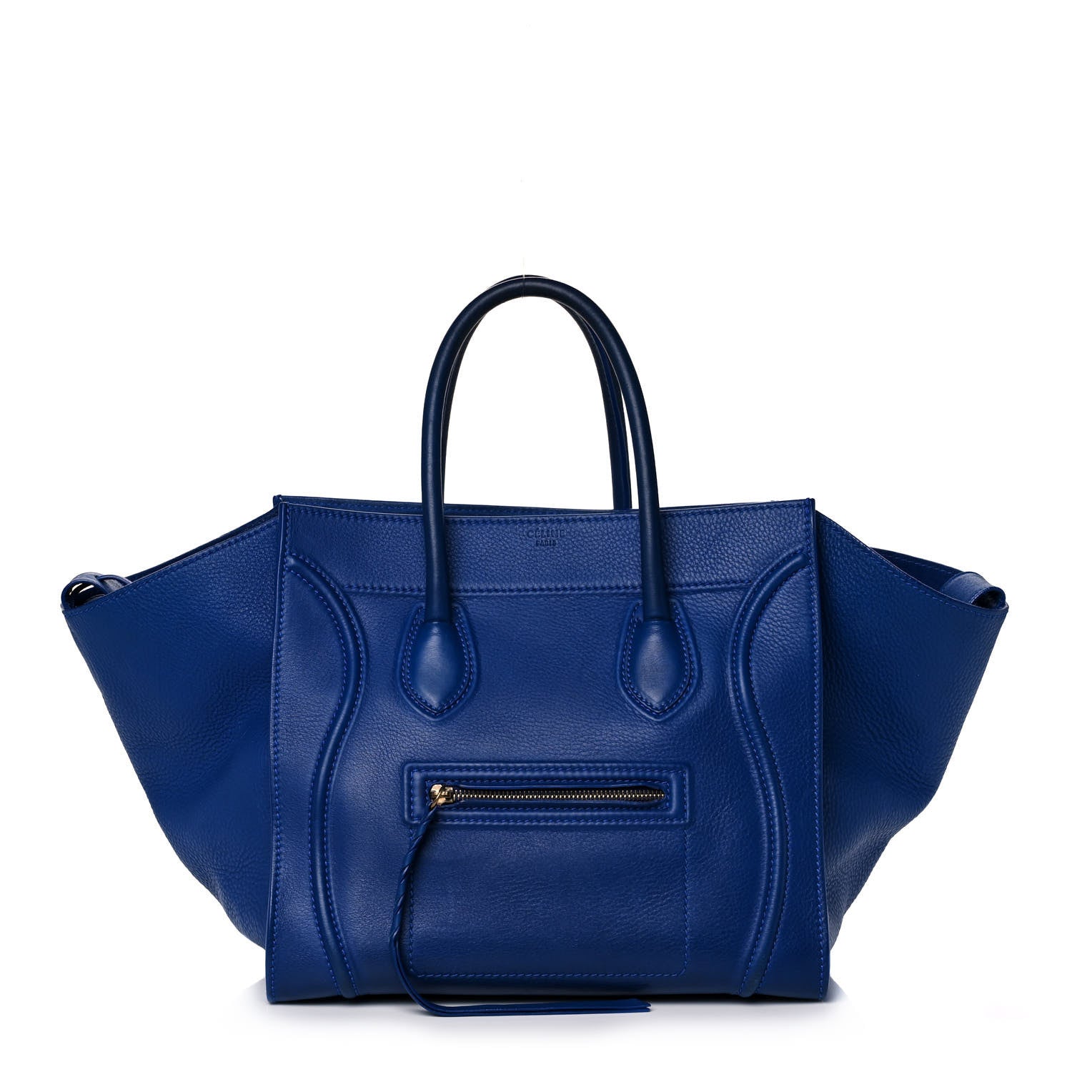 Celine Supple Calfskin Medium Phantom Luggage Royal Blue 1 of 14