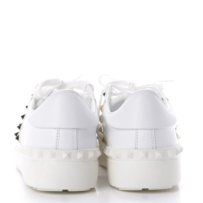 Valentino Garavani Calfskin Rockstud Untitled Open Sneakers 37.5 White 5 of 10