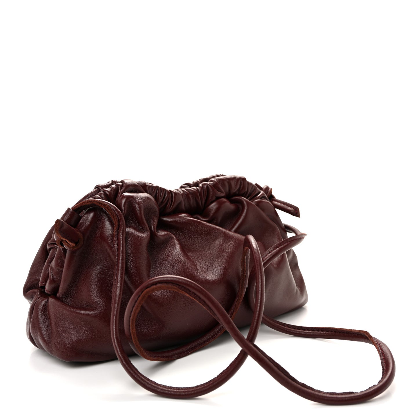 Lambskin Cloud Mini Clutch Pomegranate