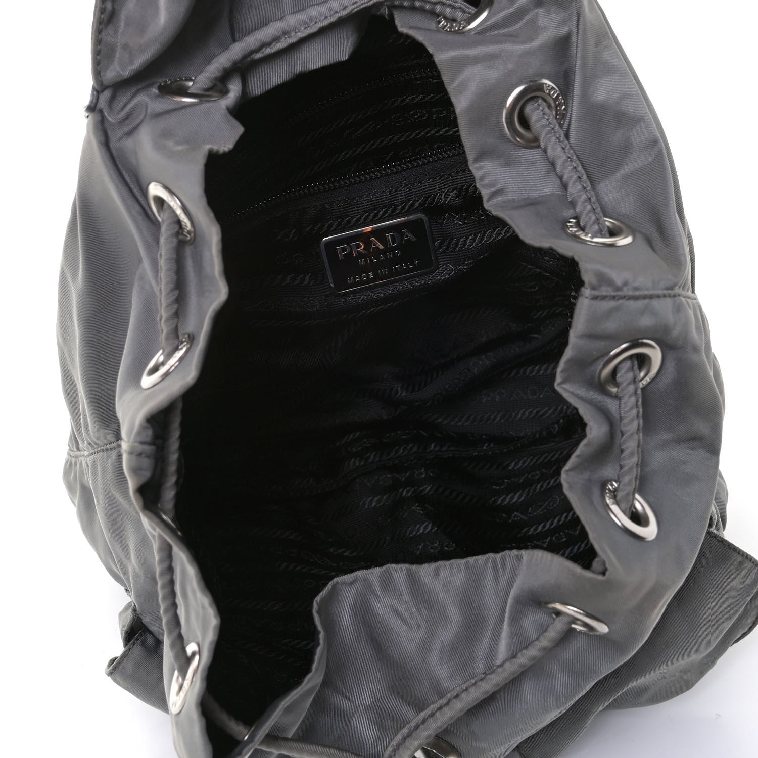 Prada Tessuto Nylon Vela Medium Backpack Ardesia 4 of 9