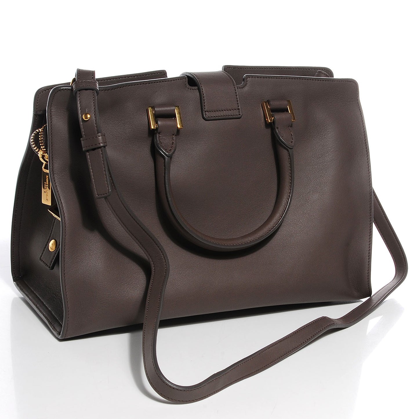 Calfskin Small Classic Y Cabas Gray