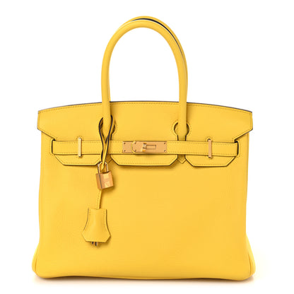 Hermes Togo Birkin 30 Jaune Citron 1 of 11